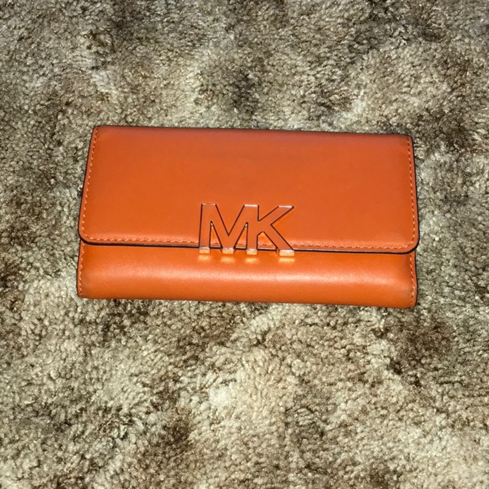 Burnt Orange MK wallet